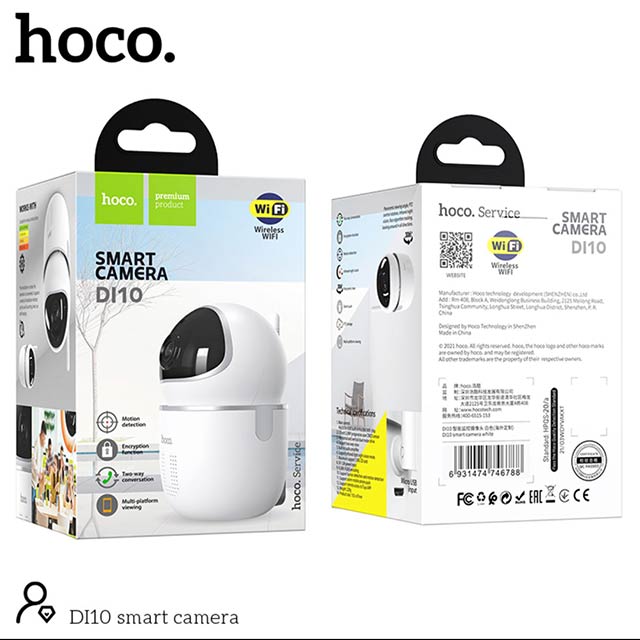 Hoco DI10 Smart Camera Wi-fi ჭკვიანი კამერა